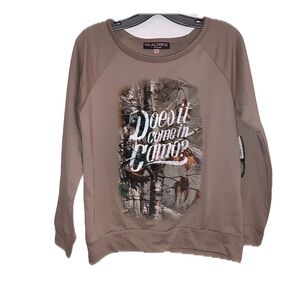 Real Tree Medium Long Sleeve Polyester Cotton Blend Deer Hunting Shirt